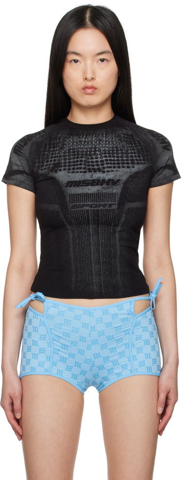 Tričko MISBHV MISBHV Activewear Printed Jersey T-Shirt Čierna | 250W120, 0