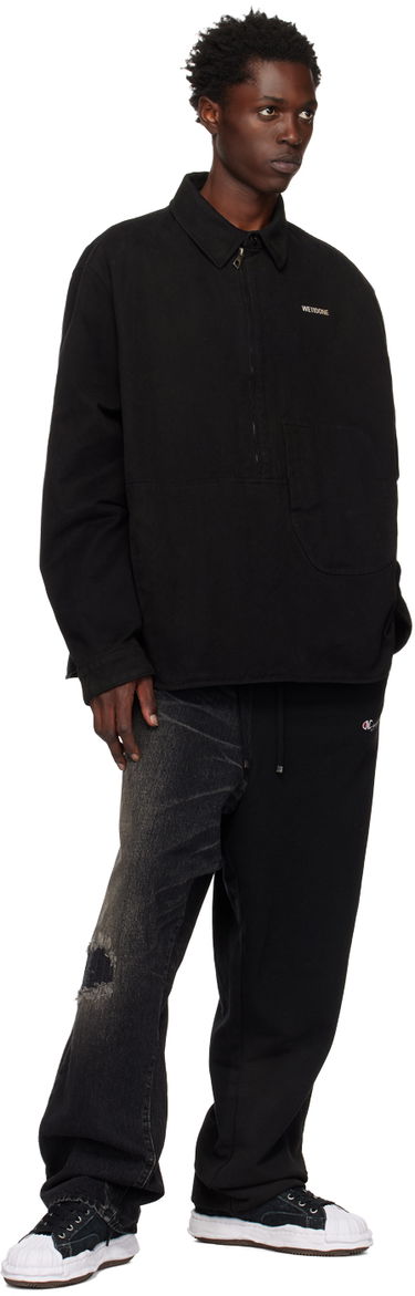 Košeľa We11done Designer Half-Zip Oversized Shirt Čierna | WD-SH3-22-157-U-BK, 3