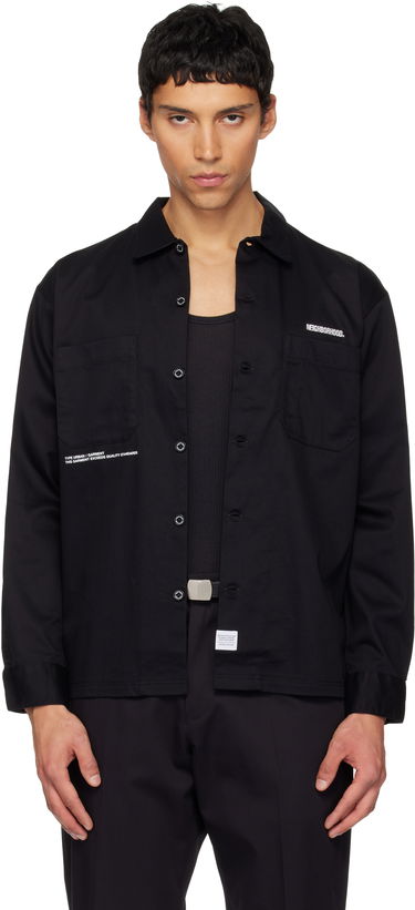 Košeľa Neighborhood Classic LS Work Shirt Čierna | 252TSNH-SHM01, 0