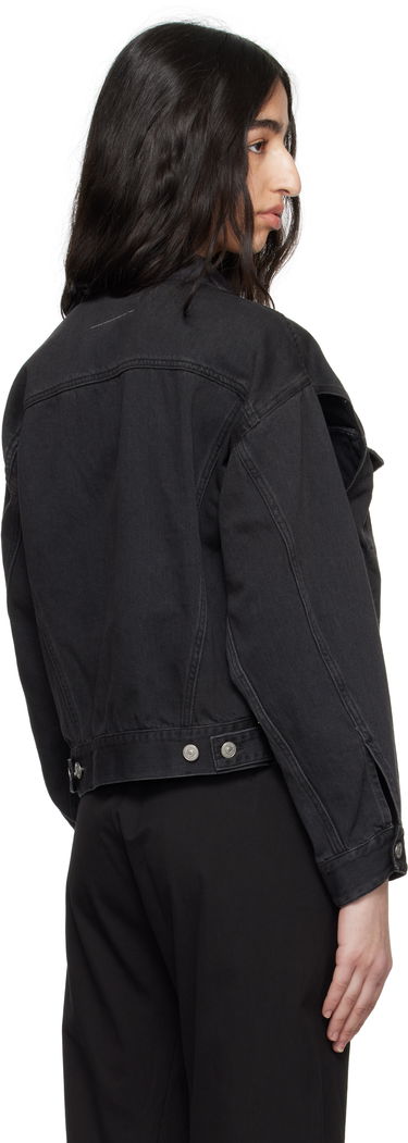 Bunda Maison Margiela MM6 Maison Margiela Splatter Effect Denim Jacket Čierna | S62AN0150 M30011, 2