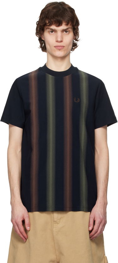 Tričko Fred Perry Fred Perry Striped T-Shirt Navy | M8653, 0