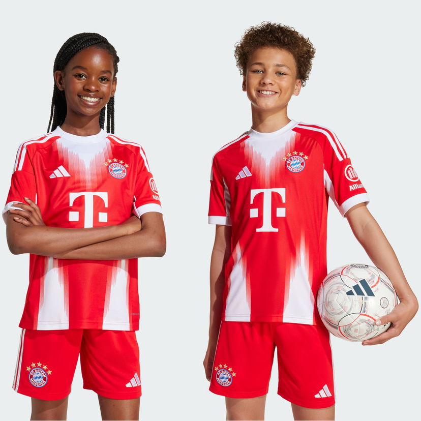 Dres adidas Performance FC Bayern Munich 25/26 Home Kit - Kids Červená | JN8525
