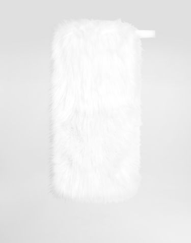 Rukavice Dolce & Gabbana Dolce & Gabbana Faux Fur Muff Biela | FP572AFUPXTW0001, 2