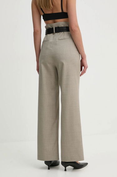 Nohavice Nanushka High Waisted Wide Leg Dress Pants Béžová | NW24FWPA37570, 2