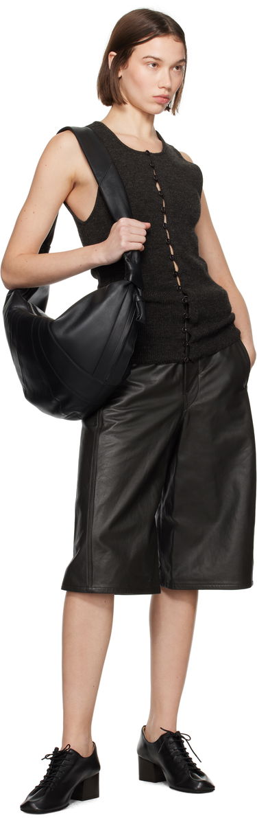 Šortky LEMAIRE Lemaire Bermuda Leather Shorts Čierna | PA1141 LL0095, 3