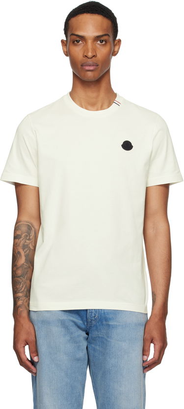 Tričko Moncler Moncler Short Sleeve T-Shirt Béžová | K20918C0003289AYW, 0