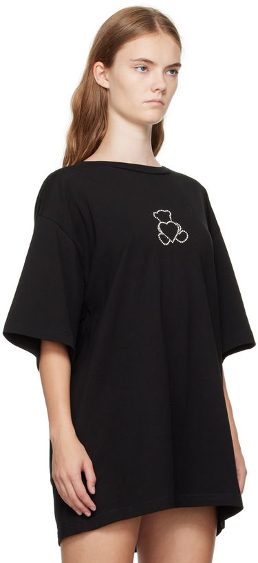 Tričko We11done We11done Pearl Bear Graphic T-Shirt Čierna | WD-TT2-24-780-U-BK, 3