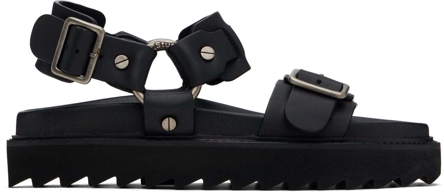 Doplnky Acne Studios Acne Studios Leather Buckle Sandals Čierna | AD0707-, 0