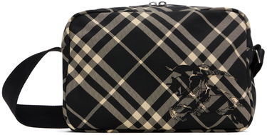 Taška cez rameno Burberry Burberry Check Crossbody Bag Čierna | 8092017, 0