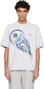Flaming Tennis Ball Oversized Short Sleeve T-shirt