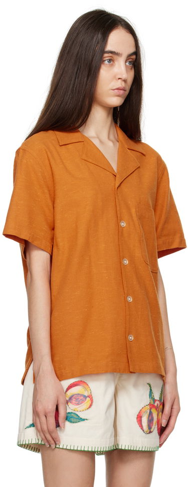 Košeľa Stockholm (Surfboard) Club Stockholm Surfboard Club Stoffe Shirt Oranžová | STOFFE SHIRT, 1
