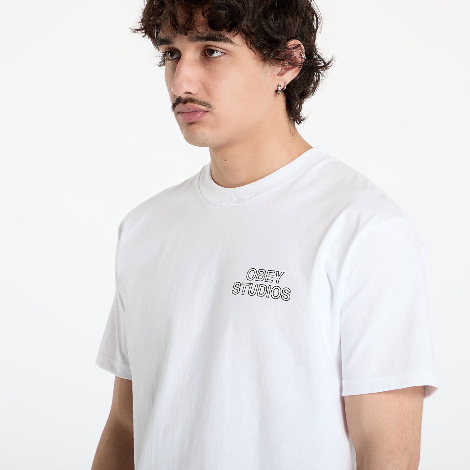 Tričko OBEY Obey Studios Palette T-Shirt Biela | 165264052-WHT, 1