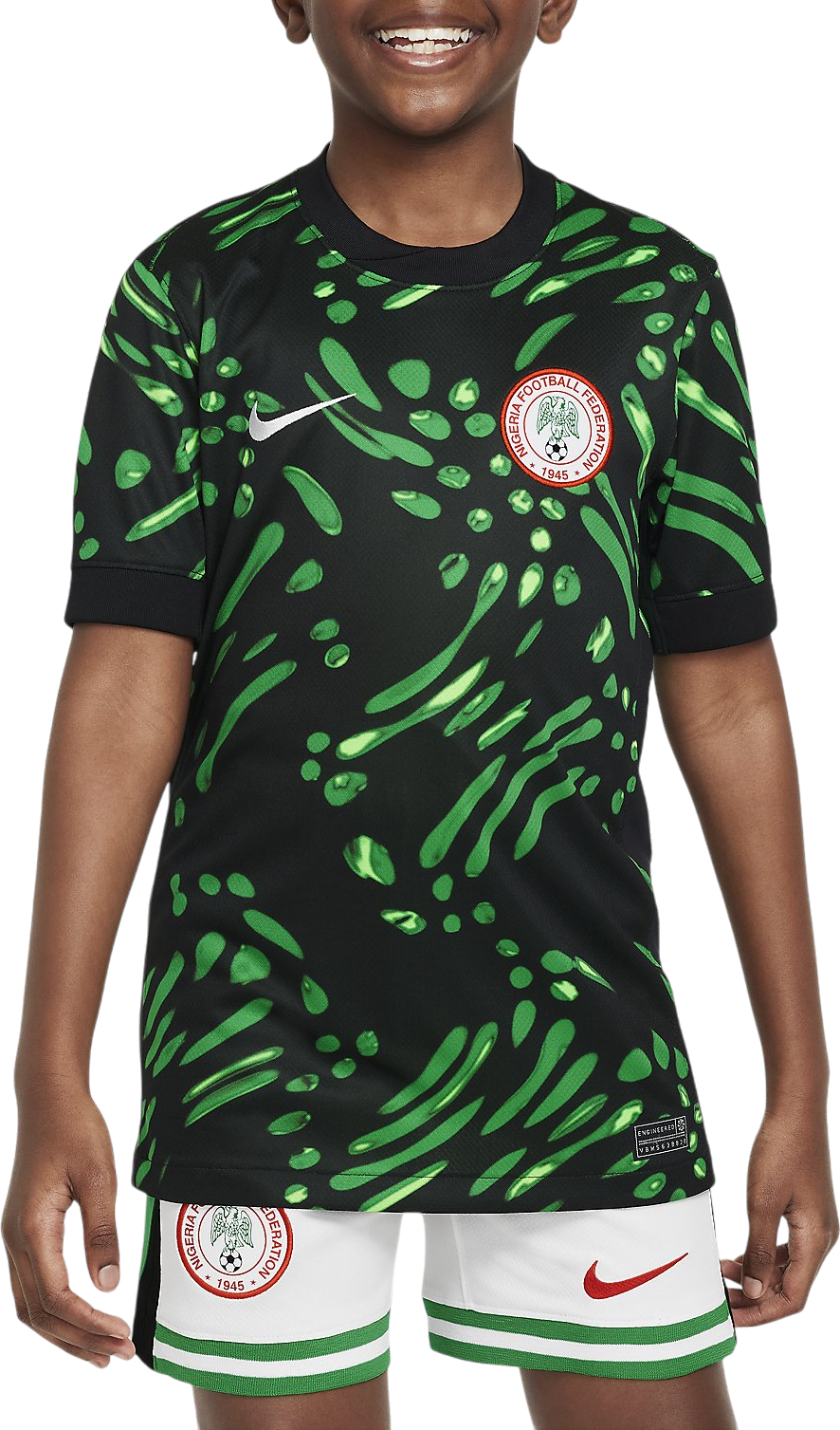 Dres Nike Nigeria Football Federation Short Sleeve Dri-FIT Stadium Jersey AW 2024 Rôznofarebný | fq8860-010, 0