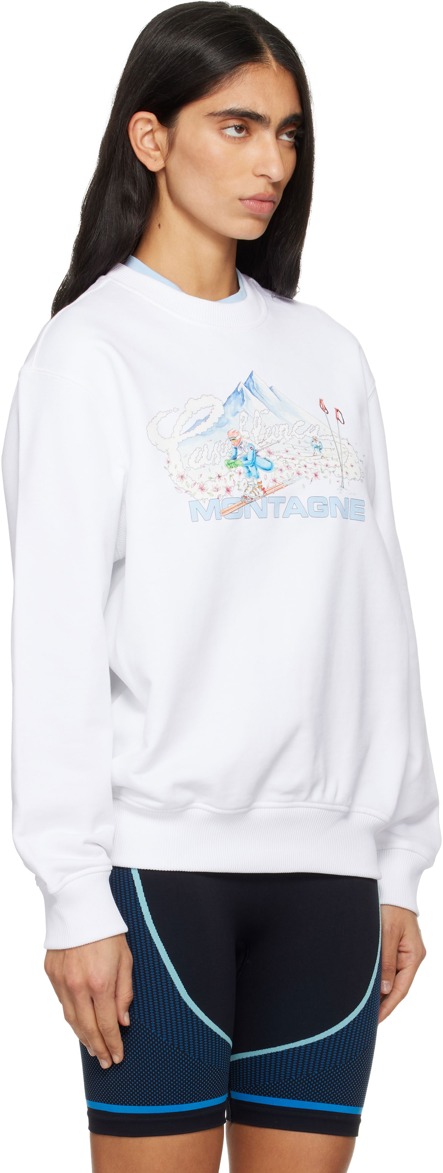 Mikina Casablanca Ski Sweatshirt Biela | W-AW25-JTP-364-01-EX-SKI, 1