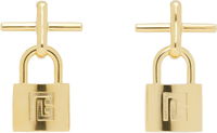 Pulse Padlock Drop Earrings