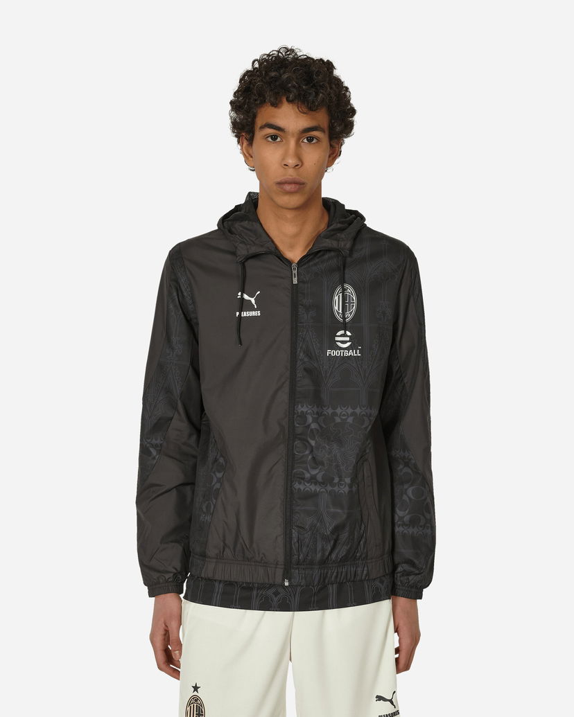 Bunda Puma AC Milan x Pleasures Prematch Jacket Black / Asphalt Čierna | 776092-01