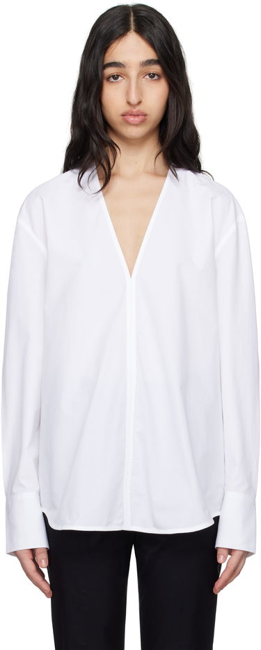 Košeľa TOTEME TOTEME V-Neck Shirt Biela | 252-WRT0503-FB0119, 0