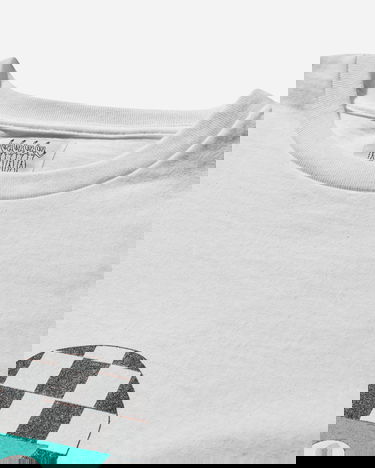 Tričko WACKO MARIA Checkered Mask Graphic T-Shirt Biela | 24FW-WMT-TEE03 WHITE, 3