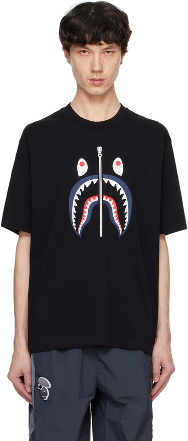 Tričko BAPE A Bathing Ape Shark Graphic T-Shirt Čierna | 001TEK701302M, 0