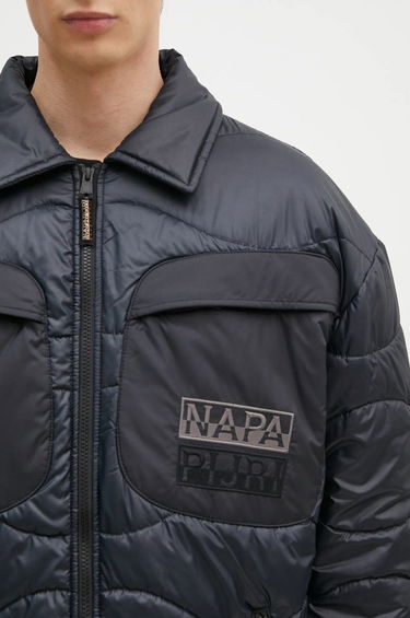 Prešívaná bunda Napapijri A-Jaman Oversize Puffer Jacket Čierna | NP0A4I1W0411, 3