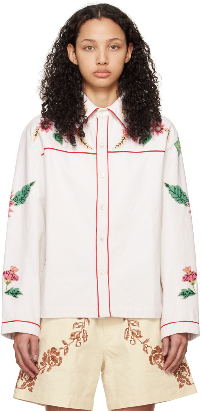 Košeľa Bode Kilburn Shirt Biela | MRF23SH069, 0