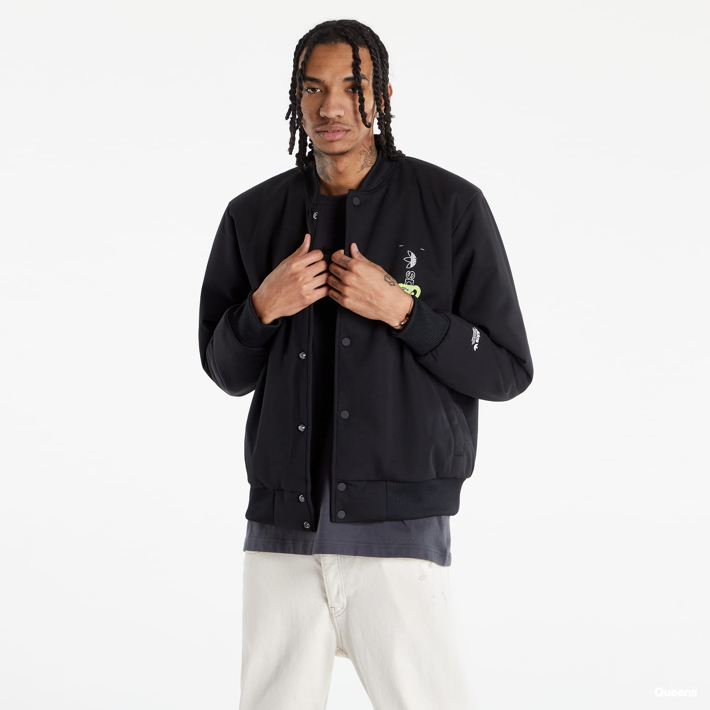 Bomber bunda adidas Originals Behind Coach Čierna | HC7122, 0