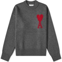Sveter AMI A Heart Crewneck Šedá | BFUKS006-018-084, 1
