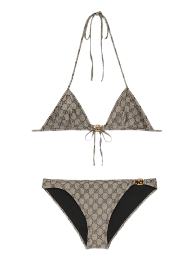 Plavky Gucci Gg Stretch Jersey Bikini Šedá | 688999 XHAFL 9742