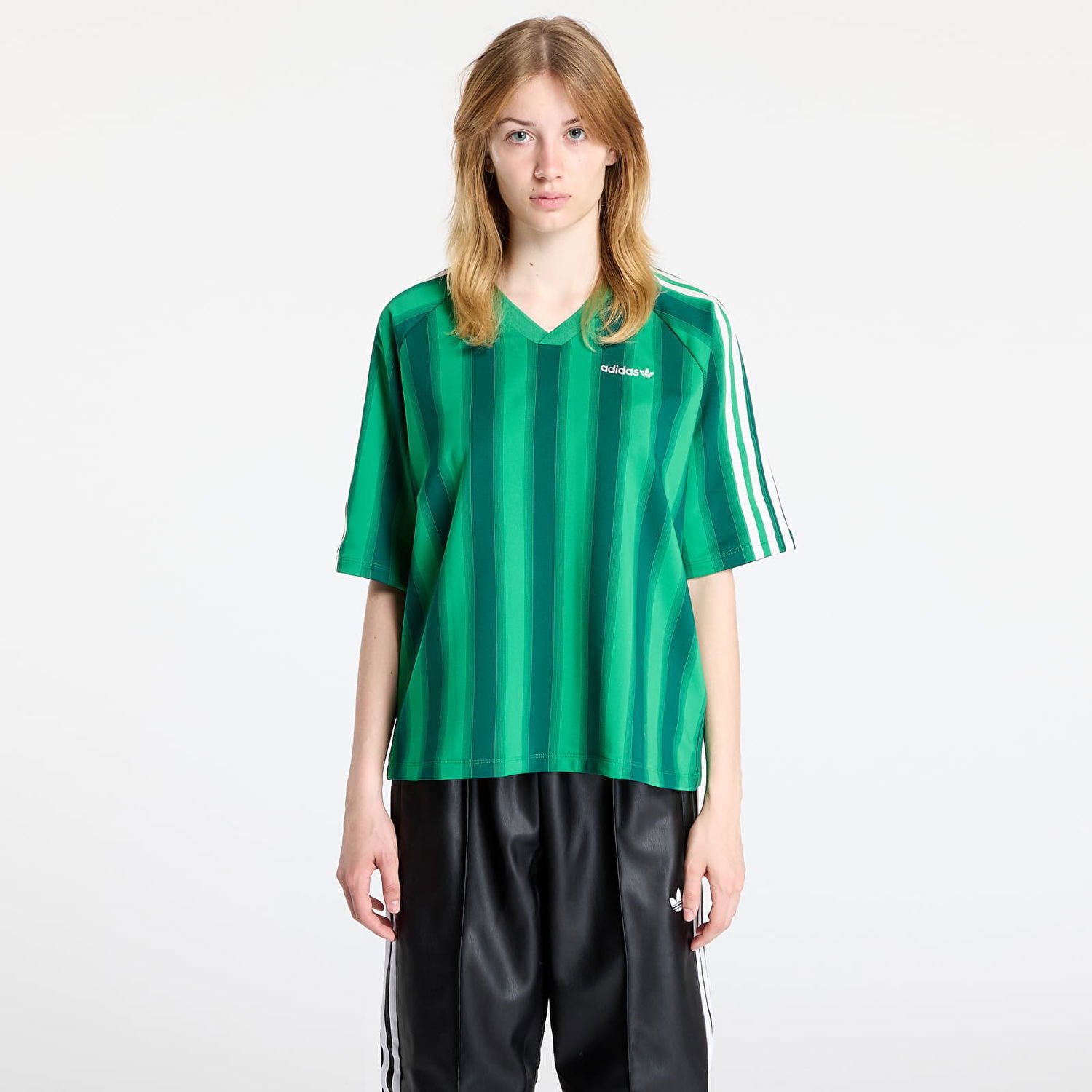 Tričko adidas Originals Loose Linear T-Shirt Zelené | JW6022, 0