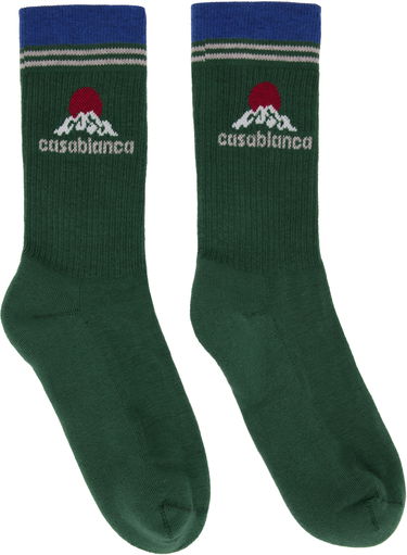 Ponožky Casablanca Casablanca Montagne Socks Zelené | APF25-ACC-010-06, 0