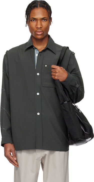 Košeľa KIKO KOSTADINOV Kiko Kostadinov Solva Overshirt Zelené | KKSS25SH04-69, 0