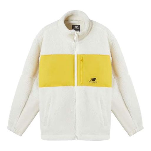 Sveter New Balance Lifestyle Warm Jacket Biela | MDA35013-CRE