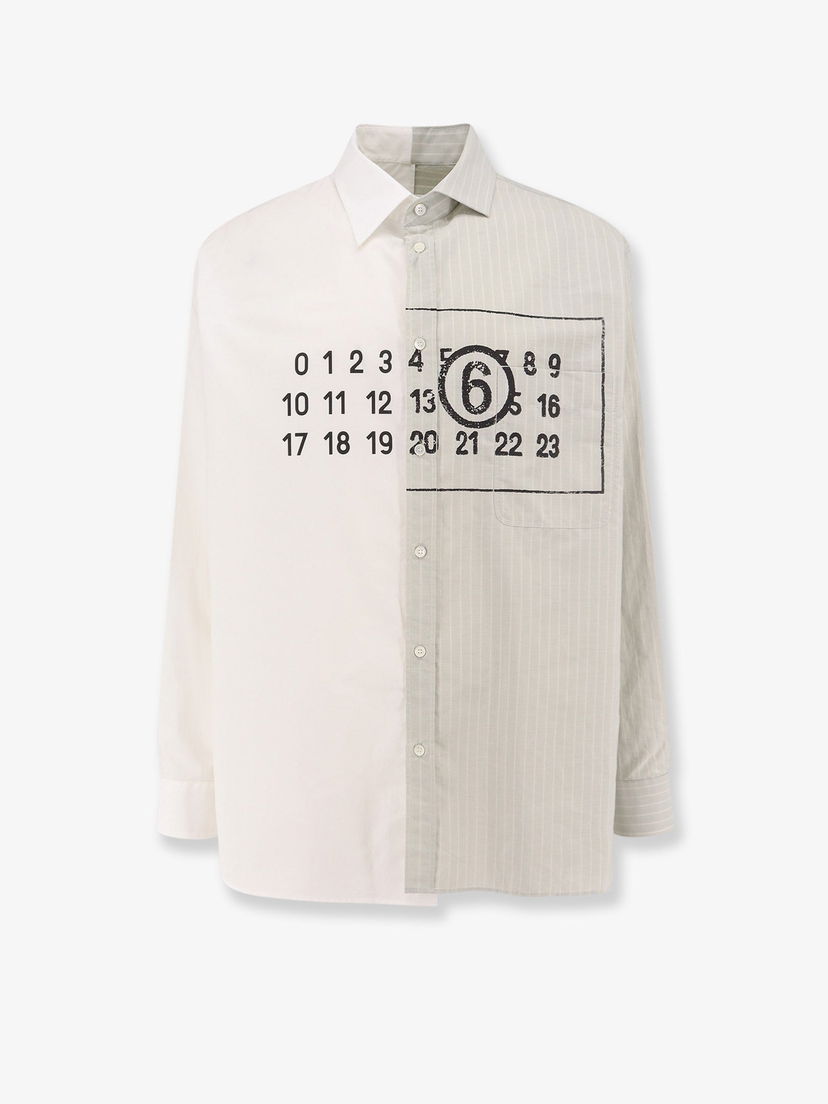 Košeľa Maison Margiela Shirt With Print Biela | SH0DT0016MTN014961