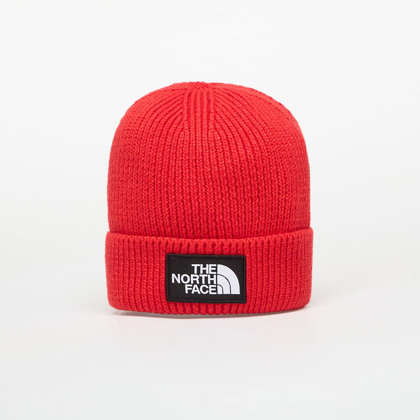 Kulicha The North Face Logo Box Cuffed Beanie Červená | NF0A8CHE6821