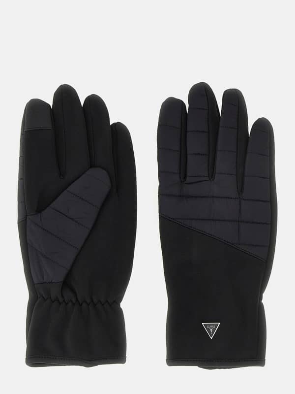 Rukavice GUESS Mito Genuine Leather Gloves Čierna | AM9450NYL02