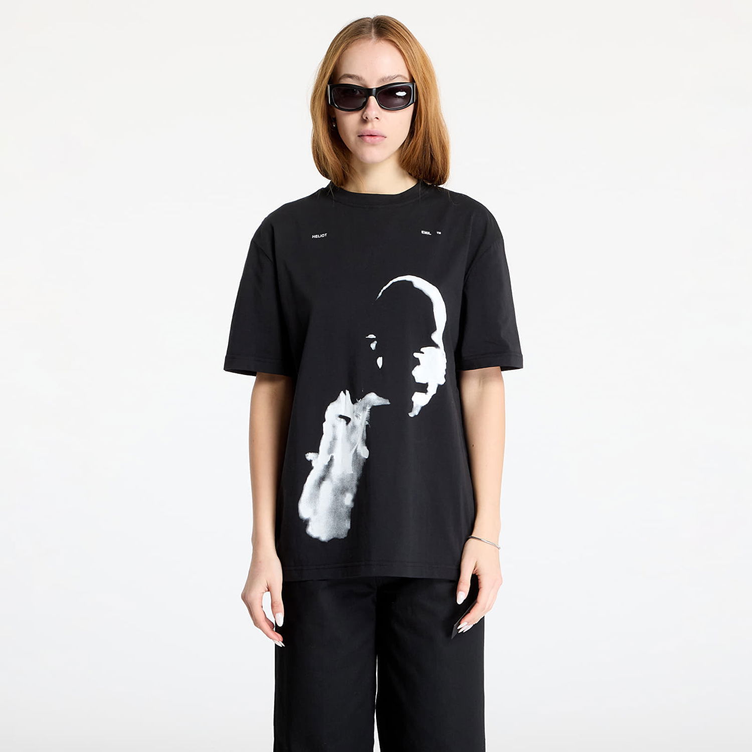 Tričko HELIOT EMIL Ai Generated Print Black T-Shirt Čierna | HE_M_09_041_C07_BLK01, 1