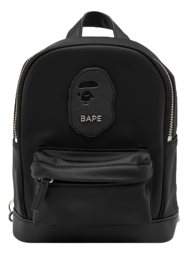 Batoh BAPE Ape Head Patched Mini Back Pack Black Čierna | 001BAJ302004L-BLK