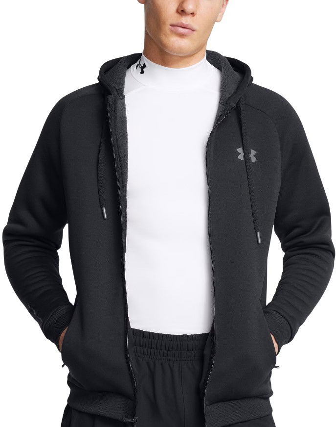 Mikina Under Armour Fleece Pro FZ Hoodie Čierna | 1386582-001, 0