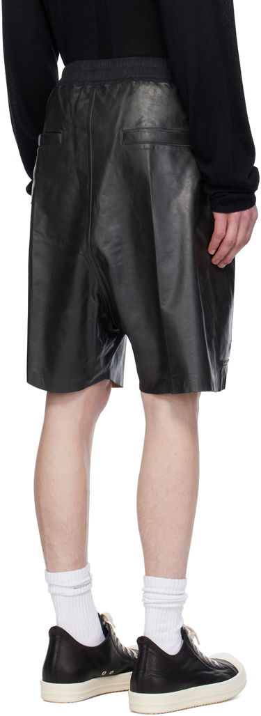 Šortky Rick Owens Rick Owens Hollywood Bauhaus Bela Leather Shorts Čierna | RU01E5392 LTP, 2