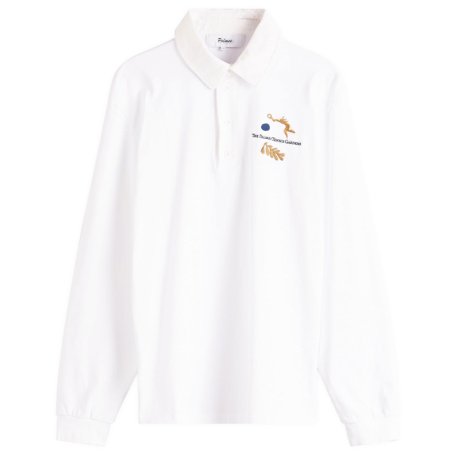 Polo tričko Palmes Garden Rugby Shirt, Size Large Biela | P15-0029-001, 0