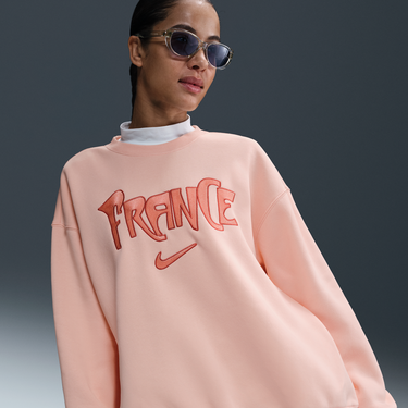 Mikina Nike France Football Phoenix Fleece Crewneck Sweatshirt Ružová | HF4969-664, 3