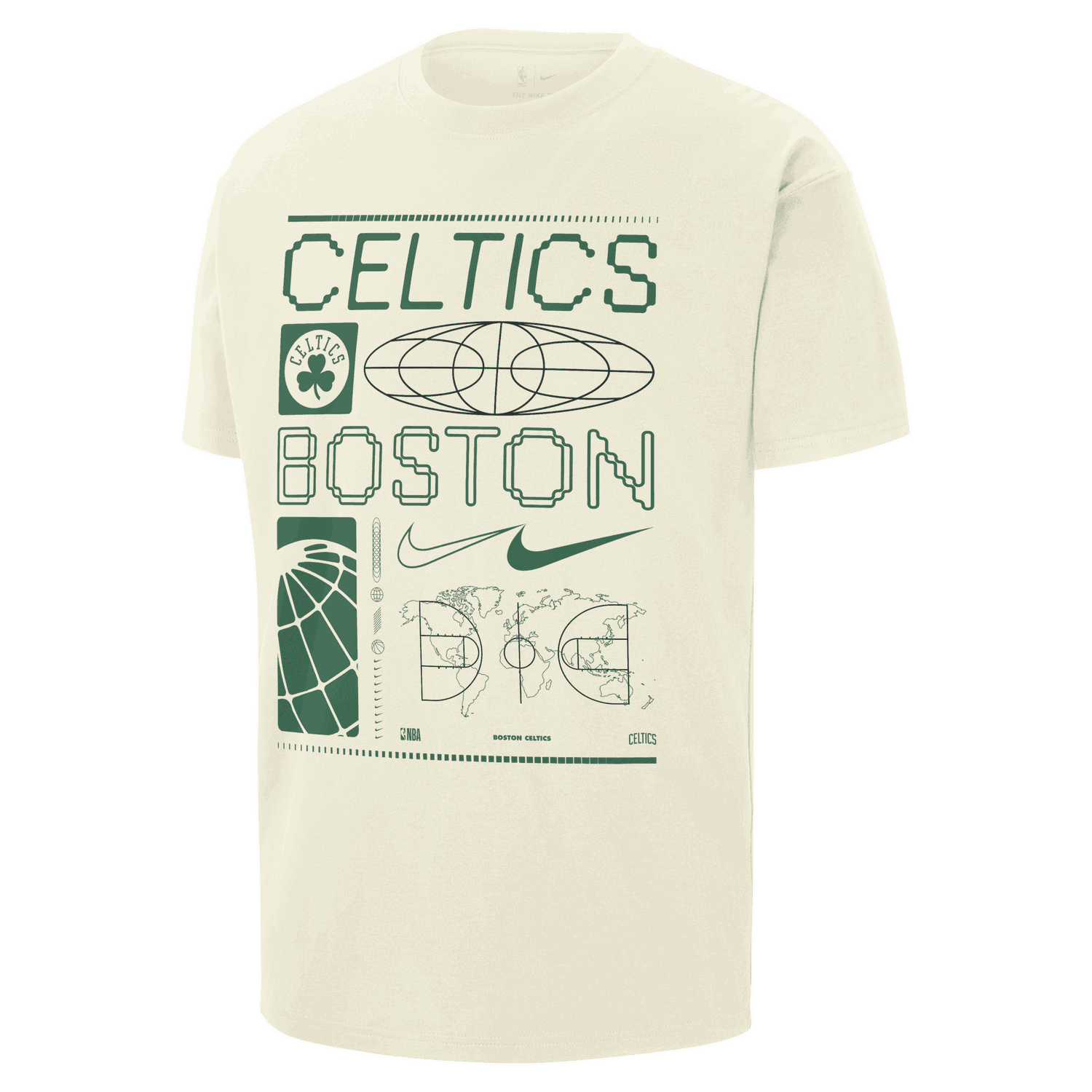 Tričko Nike NBA Max90 Boston Celtics T-Shirt Béžová | FQ6079-133, 0