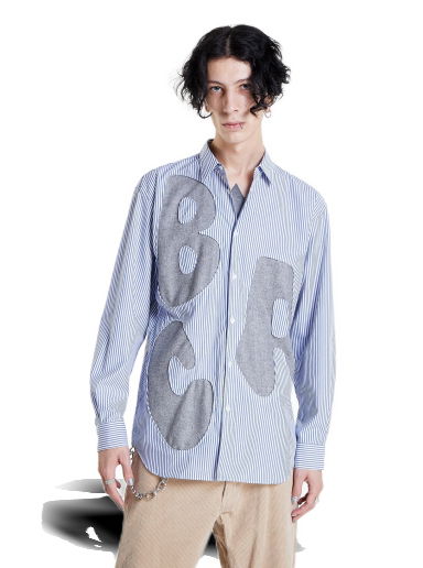 Košeľa Comme des Garçons Shirt Woven Striped Modrá | FJ-B019-W22