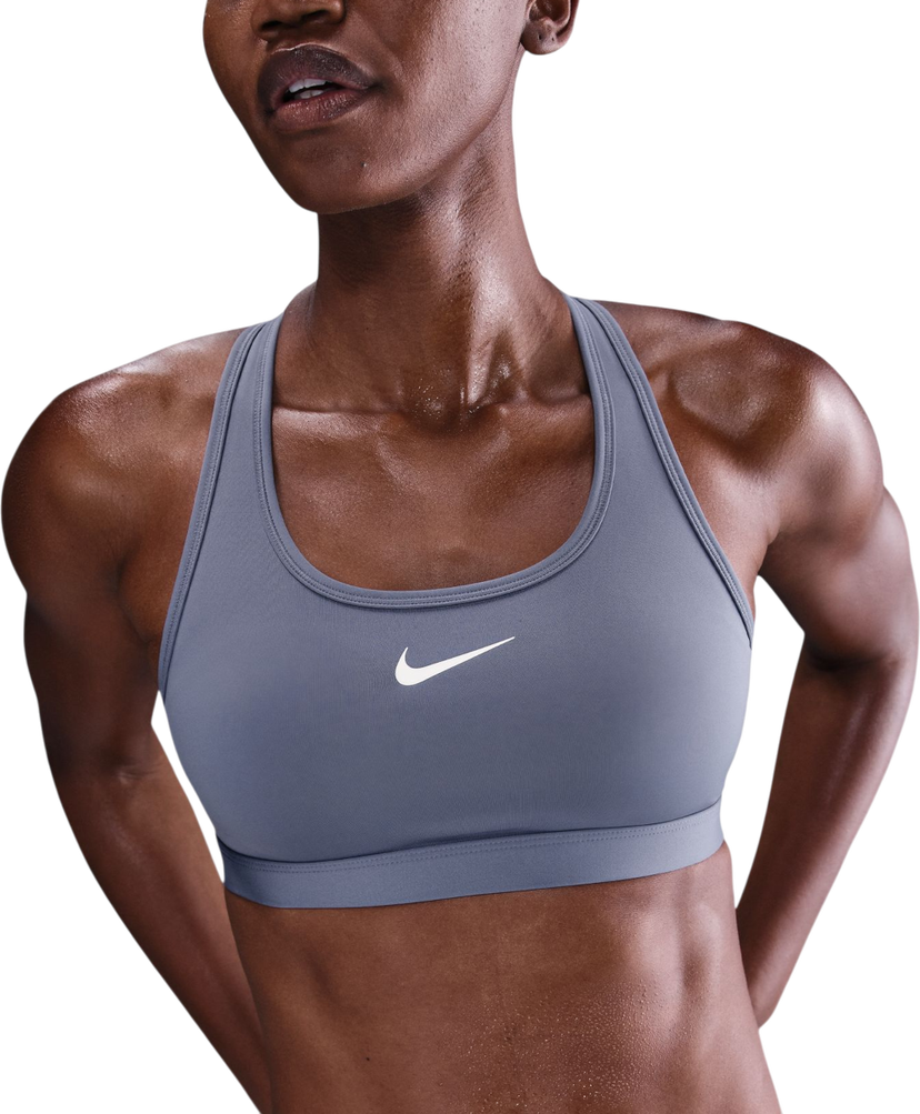 Podprsenka Nike Swoosh Medium Padded Sports Bra Šedá | dx6821-499