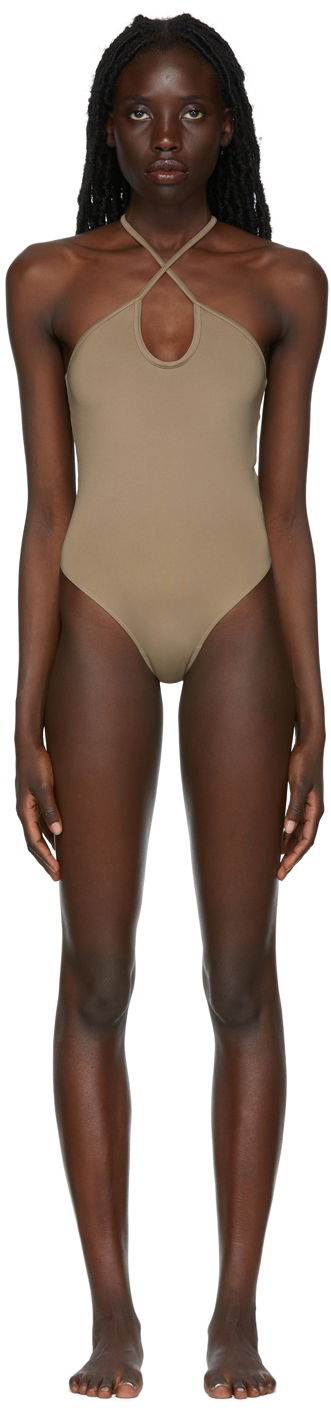 Plavky AMI One-Piece Swimsuit Béžová | FBW003.759, 0