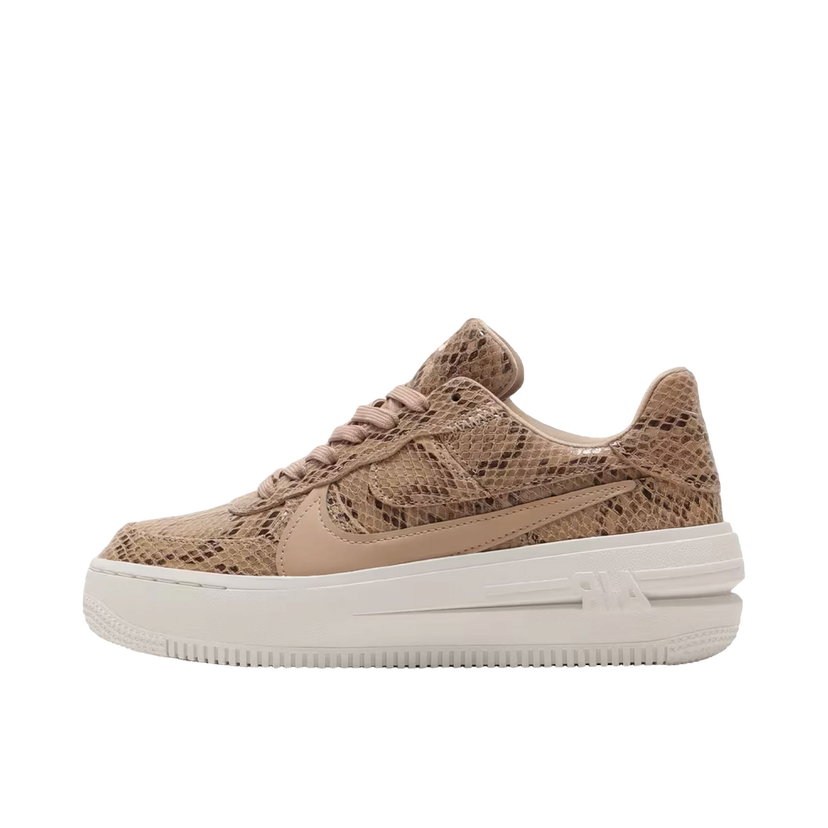 Tenisky a topánky Nike Air Force 1 PLT.AF.ORM Brown Snakeskin Print W Hnedá | FJ4965-200