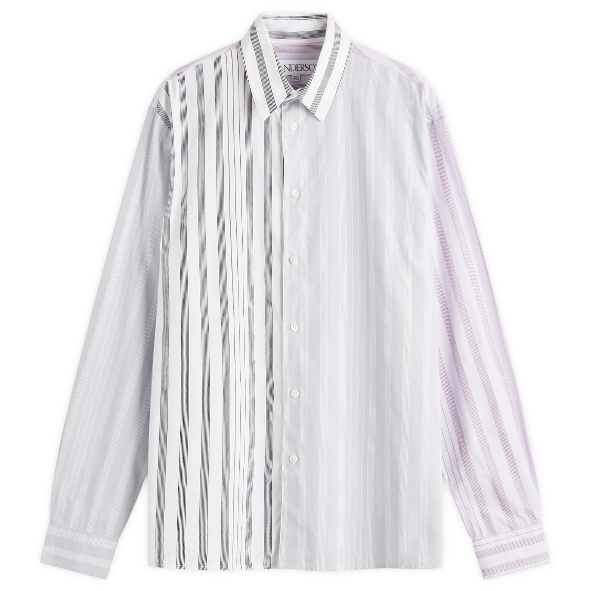 Košeľa JW Anderson Stripe Patchwork Shirt Šedá | SH0323-PG1575-000, 0