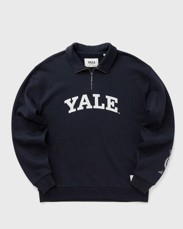 Mikina Les Deux Yale Logo Half-Zip Sweatshirt Modrá | COL200089-460460, 0