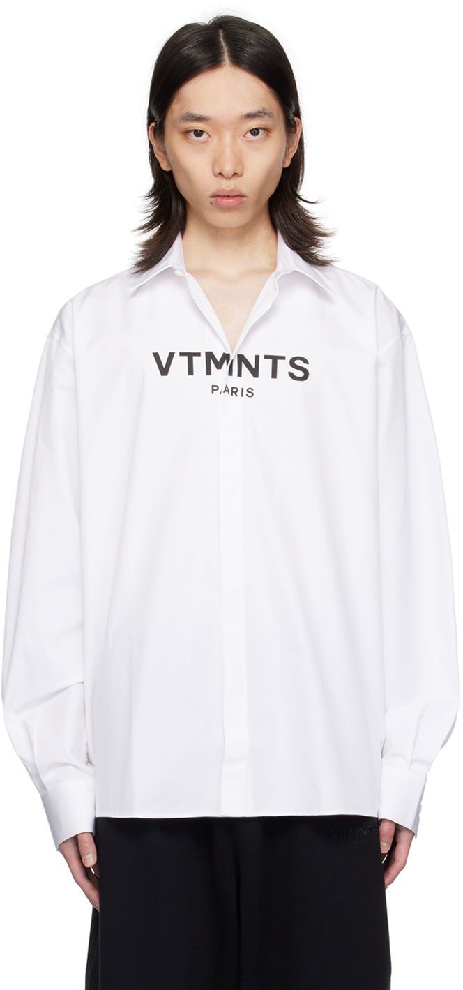 Košeľa VETEMENTS Graphic Print Shirt Biela | VL22SH300W, 0