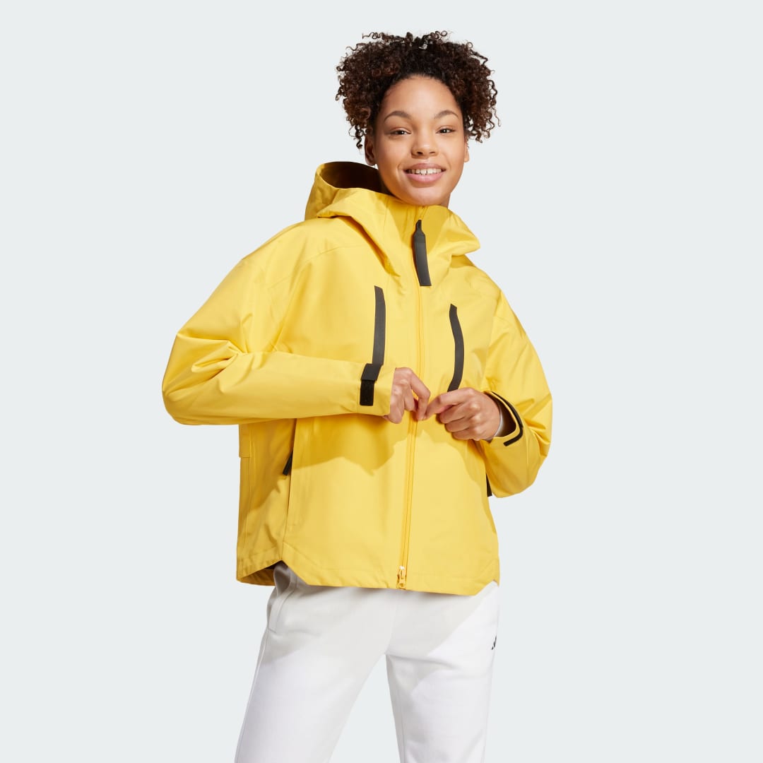 Vetrovka adidas Performance Myshelter Rain.Rdy Jacket Žltá | IM8529, 0